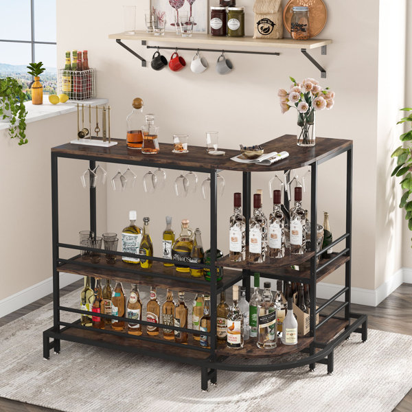 17 Stories Makaia Bar with Wine Storage Wayfair
